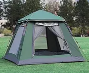 Comfortable Camping Tent, Waterproof Family Lodge, Double Layer Windproof Tabernacle, Portable Sturdy Beach TenTWith Large Mesh Window