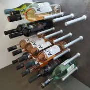 Wine Bottle Rack Wall Mount Aluminium Pegs Pins System