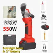 220V 550W Sheep Goat Cordless Shearing Machine Wool Shear Cutter Scissor Clipper