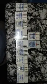 "SCHMETZ" Assortment of 30 single sewing maching needles & 3 double needles NEW
