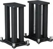 Speaker Stands A Pair, Satellite Speaker Metal Holder, Heavy Duty Speaker Stand, Stable with Weighted Base for Home Cinema Surround Sound System,60cm