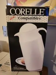 Vintage Corelle Corning Compatibles 1-QT Thermal Beverage Server 1990