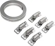 Duct Clamps Stainless Steel Hose Clamps Water Clip Line Clip Easy to Use Fastener Set