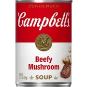 (4 Pack) Campbell's Condensed Beefy Mushroom Soup, Low Cholesterol, 10.5 Ounce