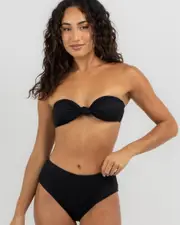 [Rip Curl] Rip Curl Women's Dreams Bandeau Bikini Top in Black Size XL XL Black