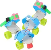 KICHOUSE 1pair Comfortable Roller Skates for Outdoor Training Double Row Roller Skating Shoes for Boys and Girls Easy to Control and Design