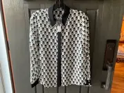 NWT ALICE +OLIVIA Sassy Stace Face Off White Size Small
