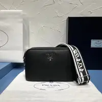 在飛比找蝦皮購物優惠-普拉達 PRADA 普拉達 calf leather 荔枝紋