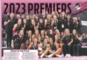 LAMINATED 2023 PREMIERS NETBALL ADELAIDE THUNDERBIRDS TEAM POSTER CHAMPIONS, 1