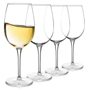 Luigi Bormioli Crescendo 13-Ounce Chardonnay Wine Glasses, Set Of 4