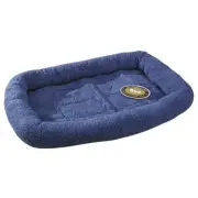 Slumber Pet Sherpa Crate Pet Bed with Bumper Style Cushioning S