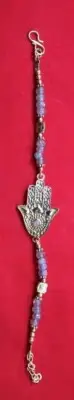 KIJB-103A Brass Hamsa Beaded Bracelets
