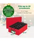HOLDN’ STORAGE Underbed Christmas Ornament Storage Container Box