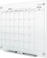 QUARTET QTGC4836F Infinity Glass Calendar Board, 1200X915MM White