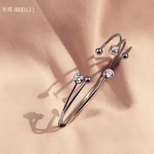 ［mumushop韓國飾品］羅亞戴蒙316L白鋼手環5mm單鑽細版手環 JB0013-有彈性