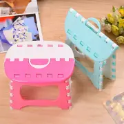 Plastic Portable Step Stool Home Foldable Chair Folding Stool Camping Chair Seat