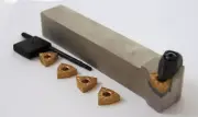 Rigid Clamp Glanze GWLNL Industrial Lathe Turning Tool with 5 Inserts 20mm Shank