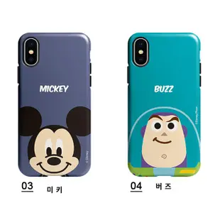韓國 迪士尼 Face 手機殼 推蓋卡夾│iPhone 6 6s 7 8 Plus SE Note10│z9073