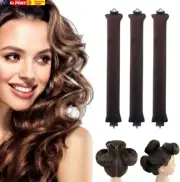 Heatless Hair Curler Overnight Blowout Rods, Flexi Rods with Hook,No Heat Curler