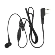 Two hole walkie talkie headset k-head in ear mic For Baofeng Kenwood Quansheng
