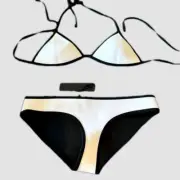 NWT TRIANGL swimwear black and white bikini women’s