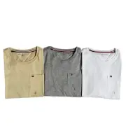 NWT Tommy Hilfiger Mens Regular Fit Solid Pocket Short Sleeve T-Shirt Jersey Tee