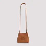 [Etro] Etro-Brown Libra Xs Calf Leather Shoulder Bag-Donna OS OS