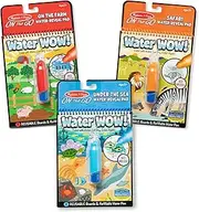 Melissa & Doug Water Wow! Farm/Safari/Under The Sea Reusable Colors with Pad (3 Pack)