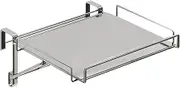 Gungtj Cabinet Door Organizer, Foldable Stainless Steel Kitchen Assistance Table, Adjustable Rack Organizer Space Saving Compact Portable Multifunction for Home,11.81x11.02x1.97 inches