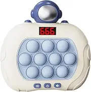 Quick Push Pop Game, 6 Modes Fast Push Bubble Game, Fidget Toys Light up Pop Game, Handheld Puzzle Game Machine Gift for Kids & Teens Ages 3-12+ Years Old (Astronaut)