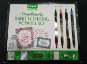 Crayola Signature Crayoligraphy Hand Lettering Art Set, Box Is Ripped