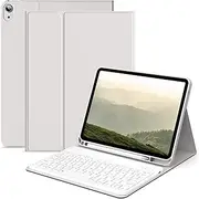 KenKe Keyboard Case for iPad (A16) 11th/10th Generation (11/10.9 Inch, 2025/2022), Folio Magnetic Detachable Wireless Bluetooth Keyboard & Flip Stand Case for iPad 11th /10th Generation, Gray