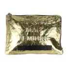 【CHANEL】 New CHANEL VOTEZ COCO A82164 Clutch Bag Leather Gold Black Second B