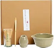 4PCS Matcha Tea Whisk Set, Tea Steeper Stirring Matcha Kits, Handmade Matcha Whisk