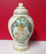 Bradford Heirloom Porcelain BAY LEAF A Touch of Heaven Angel Spice jar