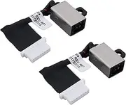 eMagTech 2pcs 2-in-1Power DC Jack Charging Port 3FYH0 KR13 Compatible with Dell 7370 7370 7373 i7373 P83G P83G001