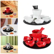 Chocolate Fondue Kits Melt Hot Pot Bowl Fondue Pot Melting Pot Set