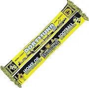 Generisch Dortmund Skyline/Stadium Knitted Scarf High Definition, Black/Yellow, One size