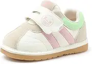 [BDUCK+] B.Duck Non-Slip First Walker Squeaky Shoes for Baby Infant Hook and Loop Straps Soft-Bottom Toddler Footwear