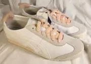 Onitsuka Tiger / Mexico '66 / White, Breeze / U.S. Size Women 8.5 / Ribbon Laces