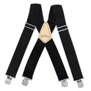 New McGuire Nicholas 115 BLACK Suspenders - Free Shipping