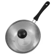 Single Pot Small Sauce Pan with Lid Handle Milk Saucepan Baby