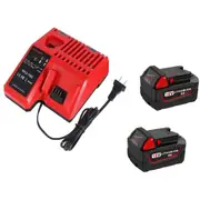 2x M18 Milwaukee Compatible 18V 6.0Ah + Milwaukee Compatible Charger Combo