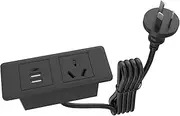 Recessed Desk Power Strip with 1 AU Plug and 2 USB Ports, 1 USB-C, Recessed Power Strip USB C Recessed Outlet Flush Mount Power Strip Compact Furniture Charging Station for Desk and Furniture