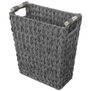Wicker Trash Can,Wicker Waste Basket for Bathroom,Waterproof Bathroom Garbage...