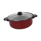 Deep Fryer Pot Nonstick Deep Frying Pan with Cover Multifunction Saute Pan