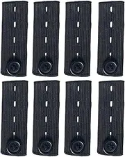 [ChengJin] 8Pcs Adjustable Waist Extender for Trousers,Elastic Waist Extender,Button Extender for Trousers,Waistband Extender,Adjustable Waist Pack Extension Belt,Elastic Button Extender Pants Waist Extension