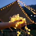 太陽能燈串 露營裝飾 裝飾燈 LED露營燈串 星星燈串 造型燈串 戶外裝飾燈 戶外燈串 露營燈 氛圍燈 聖誕節 生日派對