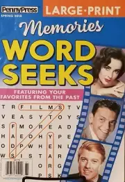Penny Press LARGE PRINT Spring 2018 Memories Word Seeks FREE SHIPPING mc