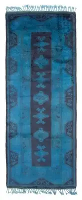 Vintage Hand-knotted Runner Rug 2'9" x 6'9" Traditional Wool Carpet